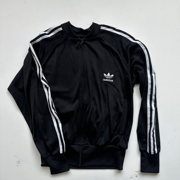 Adidas Zip-Up Active Sweater - Black/White - Lightweight- Size: Large - Picture 9 of 9